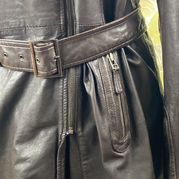 Bod and Christensen 90’s Brown Leather Jacket - Picture 5 of 14